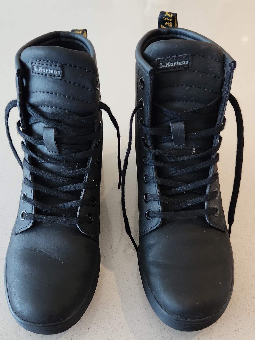 Dr. Martens Women's Black Lace-Up Leather Boots
